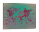 Mapa mundial 21 - Justyna Jaszke | Cuadro decorativo de Canvas Lab