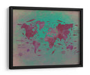 Mapa mundial 21 - Justyna Jaszke | Cuadro decorativo de Canvas Lab