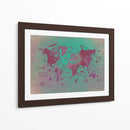 Mapa mundial 21 - Justyna Jaszke | Cuadro decorativo de Canvas Lab