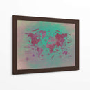 Mapa mundial 21 - Justyna Jaszke | Cuadro decorativo de Canvas Lab