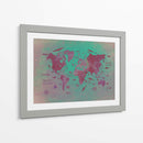 Mapa mundial 21 - Justyna Jaszke | Cuadro decorativo de Canvas Lab