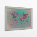 Mapa mundial 21 - Justyna Jaszke | Cuadro decorativo de Canvas Lab