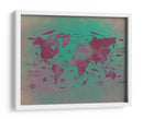 Mapa mundial 21 - Justyna Jaszke | Cuadro decorativo de Canvas Lab