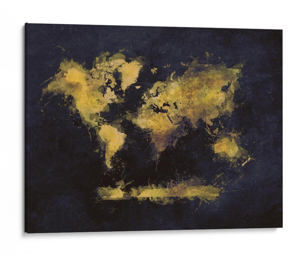 Mapa mundial 22 - Justyna Jaszke | Cuadro decorativo de Canvas Lab