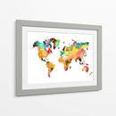 Mapa mundial 23 - Justyna Jaszke | Cuadro decorativo de Canvas Lab