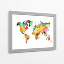 Mapa mundial 23 - Justyna Jaszke | Cuadro decorativo de Canvas Lab