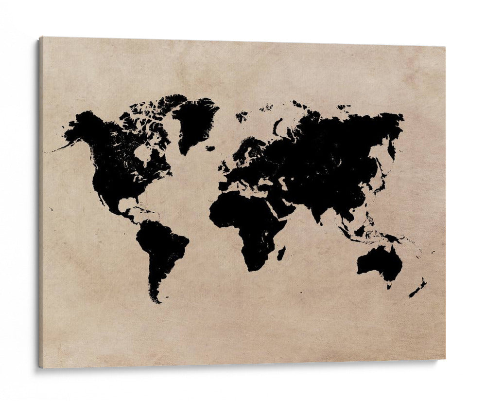 Mapa mundial 25 - Justyna Jaszke | Cuadro decorativo de Canvas Lab