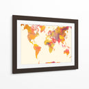 Mapa mundial 26 - Justyna Jaszke | Cuadro decorativo de Canvas Lab