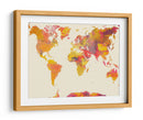 Mapa mundial 26 - Justyna Jaszke | Cuadro decorativo de Canvas Lab