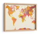 Mapa mundial 26 - Justyna Jaszke | Cuadro decorativo de Canvas Lab