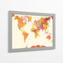 Mapa mundial 26 - Justyna Jaszke | Cuadro decorativo de Canvas Lab