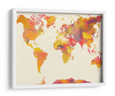 Mapa mundial 26 - Justyna Jaszke | Cuadro decorativo de Canvas Lab