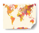 Mapa mundial 26 - Justyna Jaszke | Cuadro decorativo de Canvas Lab