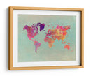 Mapa mundial 27 - Justyna Jaszke | Cuadro decorativo de Canvas Lab