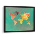 Mapa mundial 28 - Justyna Jaszke | Cuadro decorativo de Canvas Lab