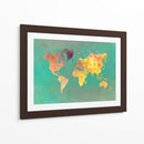 Mapa mundial 28 - Justyna Jaszke | Cuadro decorativo de Canvas Lab