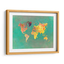 Mapa mundial 28 - Justyna Jaszke | Cuadro decorativo de Canvas Lab