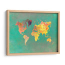 Mapa mundial 28 - Justyna Jaszke | Cuadro decorativo de Canvas Lab