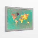 Mapa mundial 28 - Justyna Jaszke | Cuadro decorativo de Canvas Lab