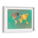 Mapa mundial 28 - Justyna Jaszke | Cuadro decorativo de Canvas Lab