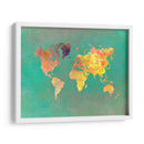 Mapa mundial 28 - Justyna Jaszke | Cuadro decorativo de Canvas Lab