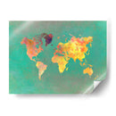 Mapa mundial 28 - Justyna Jaszke | Cuadro decorativo de Canvas Lab