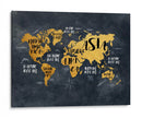 Mapa mundial 30 - Justyna Jaszke | Cuadro decorativo de Canvas Lab
