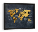 Mapa mundial 30 - Justyna Jaszke | Cuadro decorativo de Canvas Lab