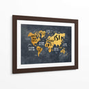 Mapa mundial 30 - Justyna Jaszke | Cuadro decorativo de Canvas Lab