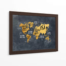 Mapa mundial 30 - Justyna Jaszke | Cuadro decorativo de Canvas Lab