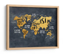 Mapa mundial 30 - Justyna Jaszke | Cuadro decorativo de Canvas Lab