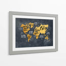 Mapa mundial 30 - Justyna Jaszke | Cuadro decorativo de Canvas Lab