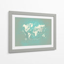 Mapa mundial 35 - Justyna Jaszke | Cuadro decorativo de Canvas Lab