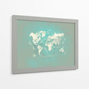 Mapa mundial 35 - Justyna Jaszke | Cuadro decorativo de Canvas Lab