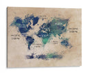 Mapa mundial 37 - Justyna Jaszke | Cuadro decorativo de Canvas Lab