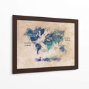 Mapa mundial 37 - Justyna Jaszke | Cuadro decorativo de Canvas Lab