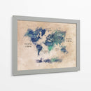 Mapa mundial 37 - Justyna Jaszke | Cuadro decorativo de Canvas Lab
