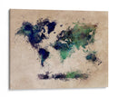 Mapa mundial 40 - Justyna Jaszke | Cuadro decorativo de Canvas Lab