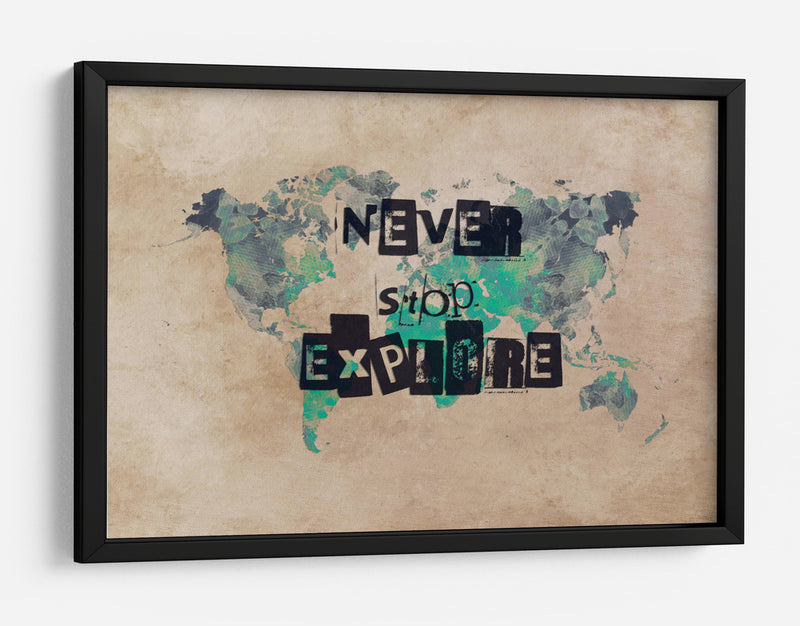 Mapa mundial 45 - Justyna Jaszke | Cuadro decorativo de Canvas Lab