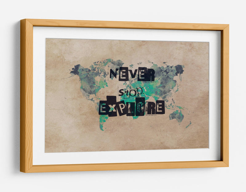 Mapa mundial 45 - Justyna Jaszke | Cuadro decorativo de Canvas Lab