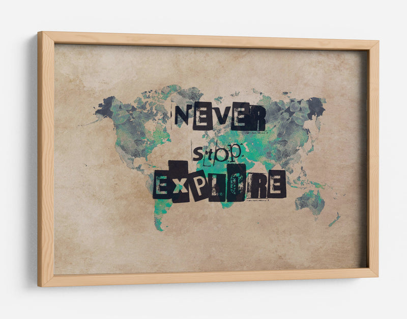 Mapa mundial 45 - Justyna Jaszke | Cuadro decorativo de Canvas Lab