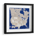 Mapa muy detallado de los Estados Unidos Kameryn - Rosana Laiz Blursbyai | Cuadro decorativo de Canvas Lab