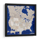 Mapa muy detallado de los Estados Unidos Kameryn - Rosana Laiz Blursbyai | Cuadro decorativo de Canvas Lab