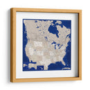 Mapa muy detallado de los Estados Unidos Kameryn - Rosana Laiz Blursbyai | Cuadro decorativo de Canvas Lab