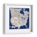 Mapa muy detallado de los Estados Unidos Kameryn - Rosana Laiz Blursbyai | Cuadro decorativo de Canvas Lab