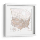 Mapa muy detallado de los Estados Unidos Louie - Rosana Laiz Blursbyai | Cuadro decorativo de Canvas Lab