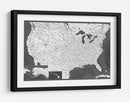 Mapa muy detallado de los Estados Unidos Olson - Rosana Laiz Blursbyai | Cuadro decorativo de Canvas Lab