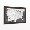 Mapa muy detallado de los Estados Unidos Olson - Rosana Laiz Blursbyai | Cuadro decorativo de Canvas Lab