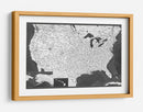 Mapa muy detallado de los Estados Unidos Olson - Rosana Laiz Blursbyai | Cuadro decorativo de Canvas Lab