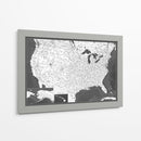 Mapa muy detallado de los Estados Unidos Olson - Rosana Laiz Blursbyai | Cuadro decorativo de Canvas Lab
